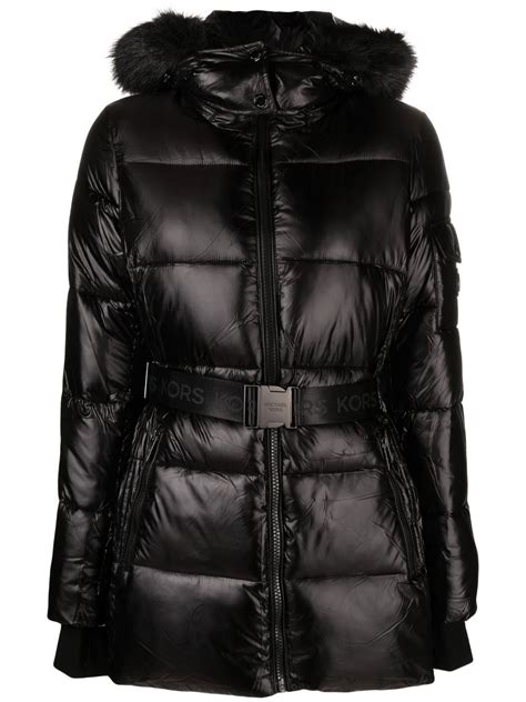 michael kors daunenmantel grau|michael kors ladies jackets.